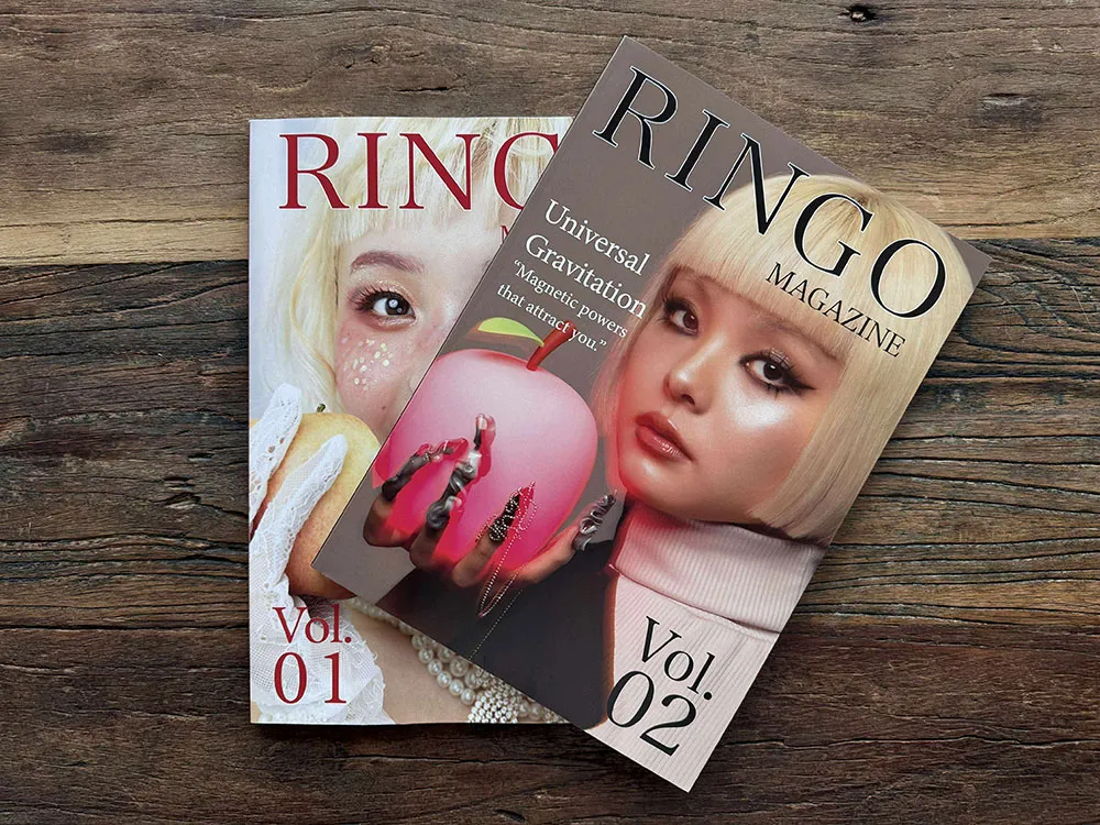 RINGO MAGAZINEの創刊号と2号の画像