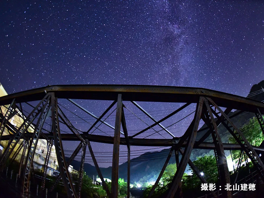 夜の古河橋の画像