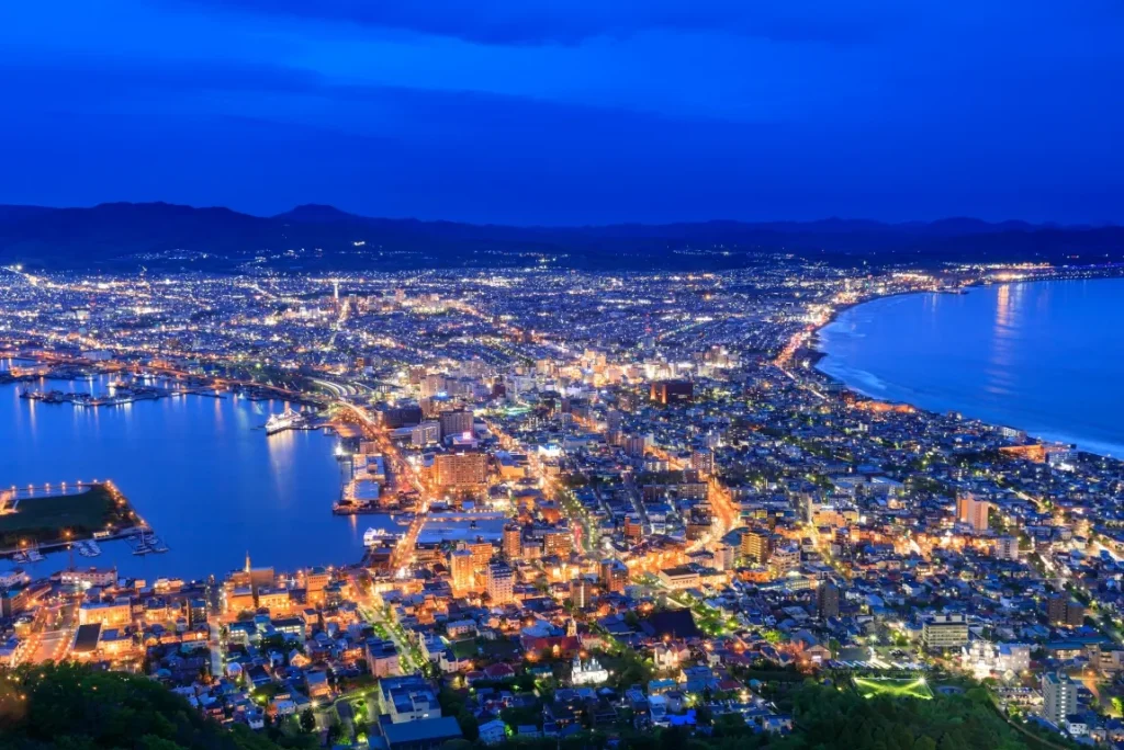 函館山から望む夜景の画像