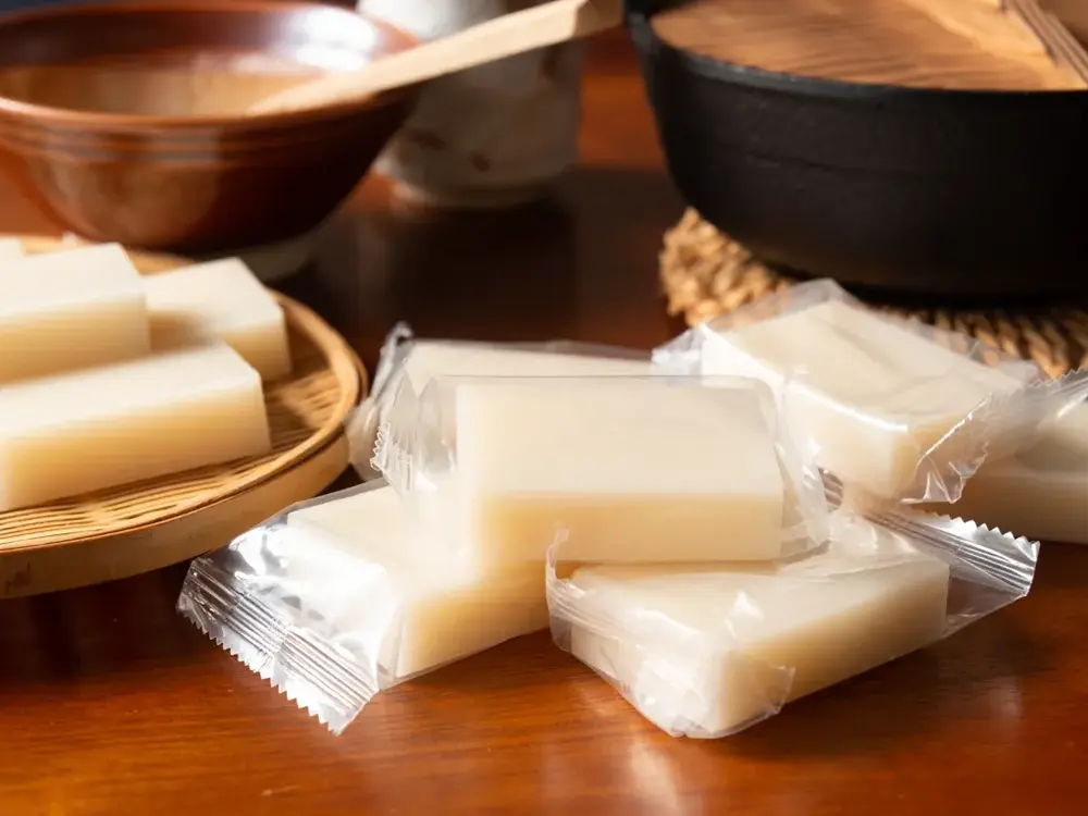 個包装の餅の画像