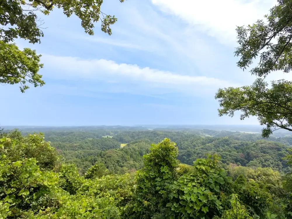 長柄町の長生き展望台からの眺望の画像
