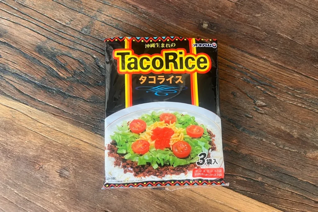 オキハムのタコライスパッケージ画像