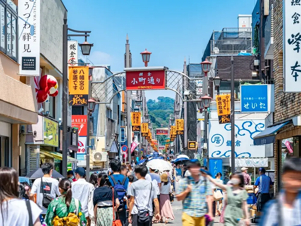 鎌倉小町通りの賑わいの画像