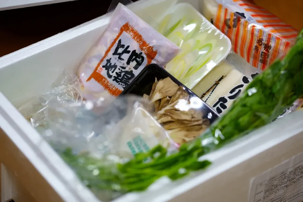 家庭用きりたんぽ鍋セットの内容の画像