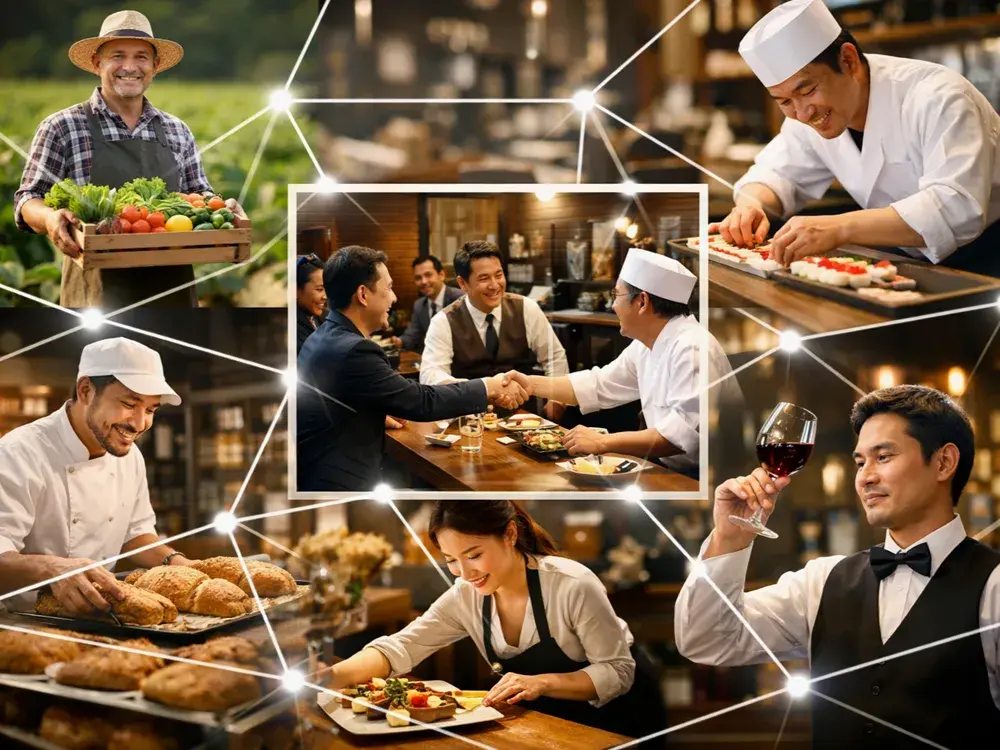 様々な飲食店とのリレーションイメージの画像