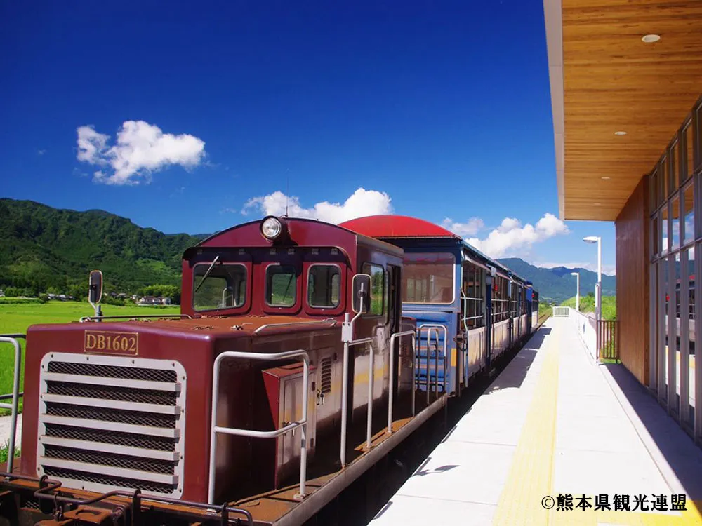 南阿蘇鉄道のトロッコ列車の画像