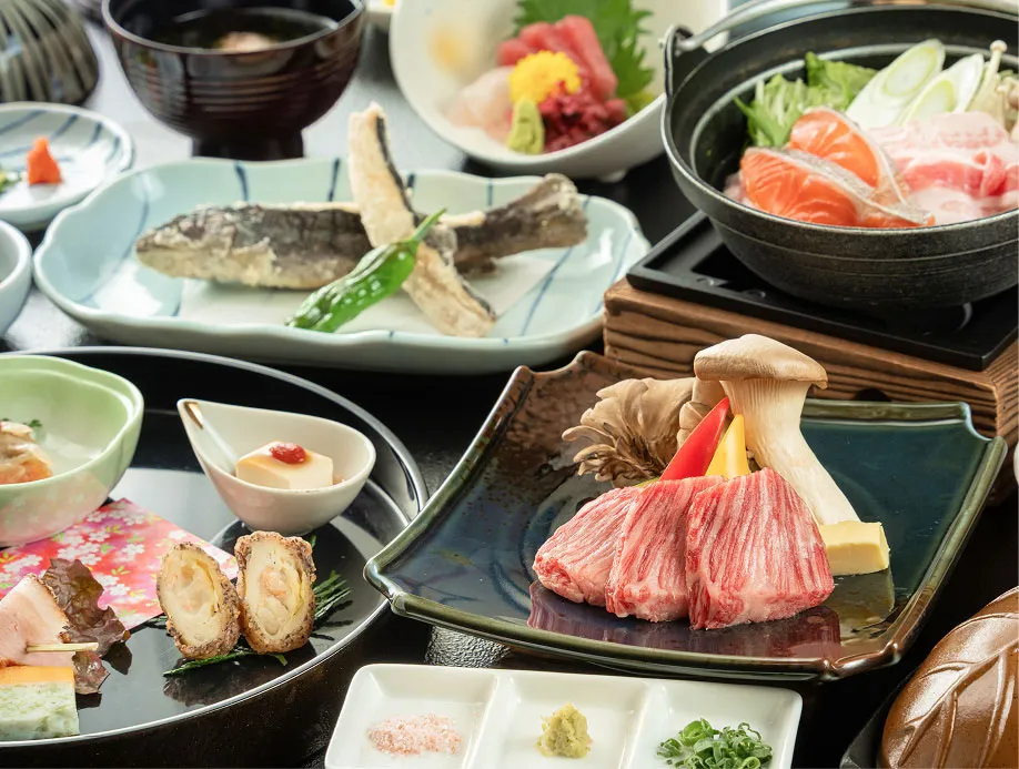 かじか荘のおいしそうな食事の画像
